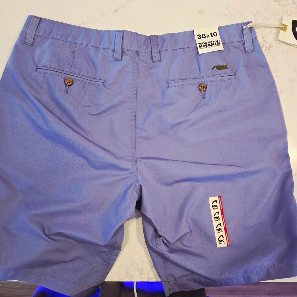 Mountain Khakis Broadway Fit Shorts Mens 38x10 Blue Cotton Blend NWT - Picture 10 of 16